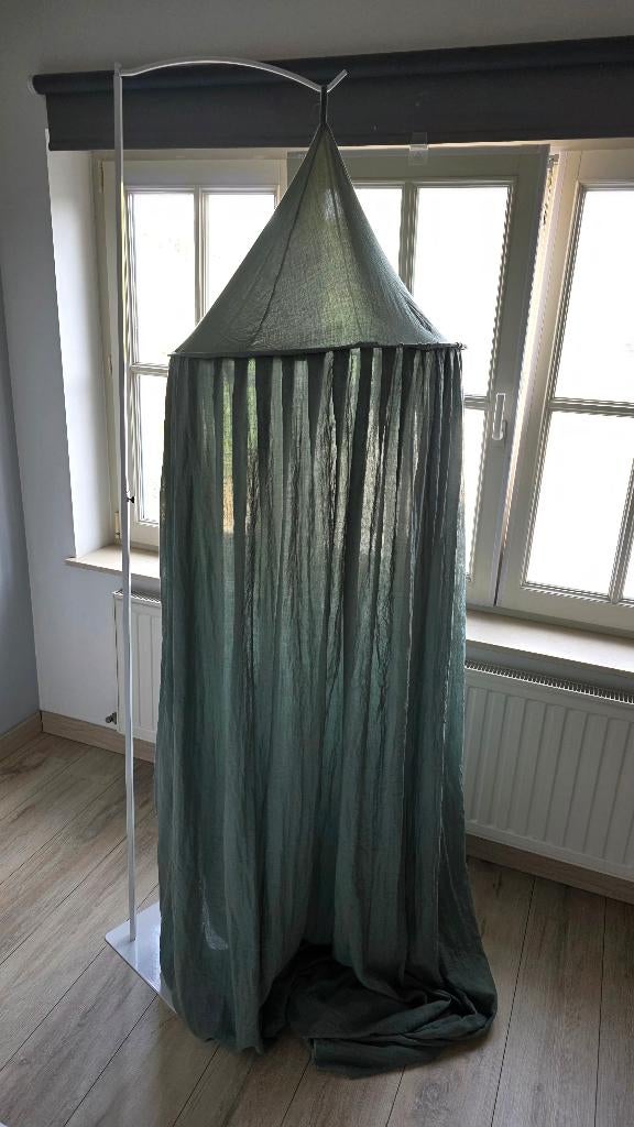 Jollein Klamboe Vintage Ash Green + Jollein Piekstok Wit, Kinderen en Baby's, Kinderkamer | Inrichting en Decoratie, Ophalen, Zo goed als nieuw