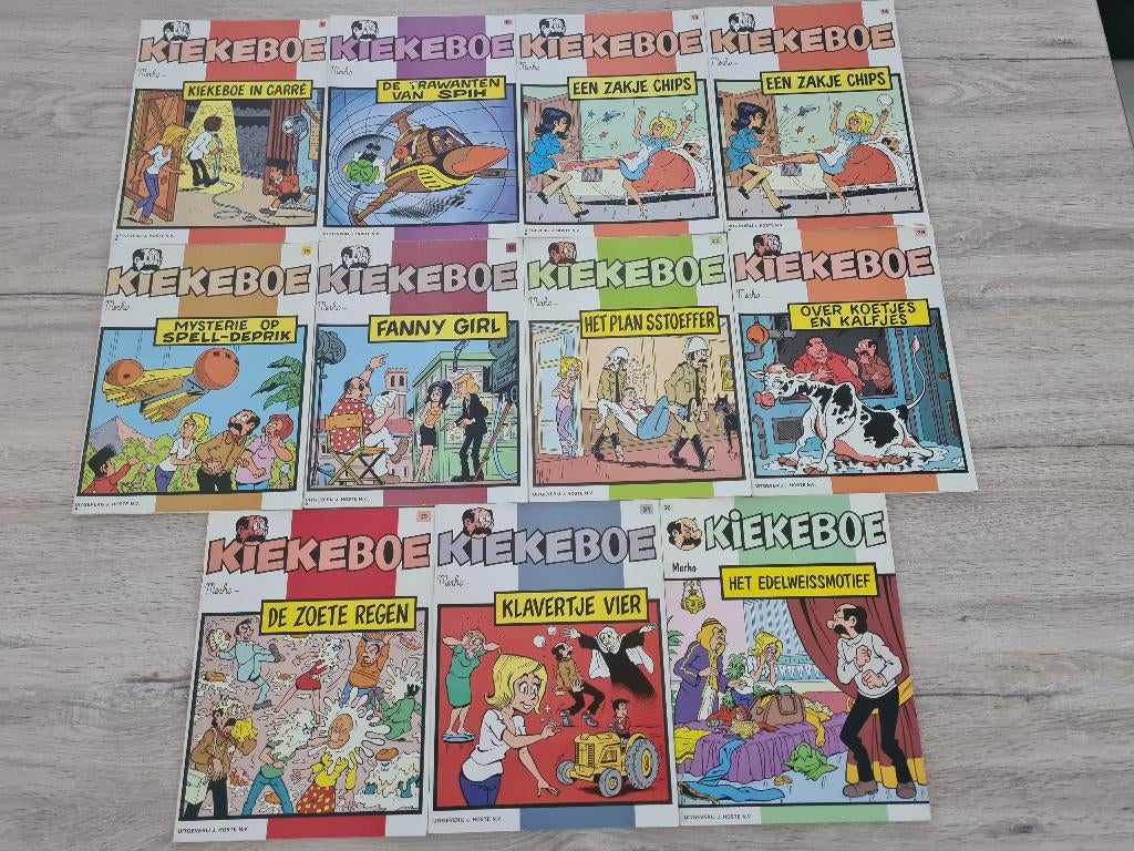 Kiekeboe 11x Hoste uitgaven, Boeken, Ophalen of Verzenden, Gelezen, Merho