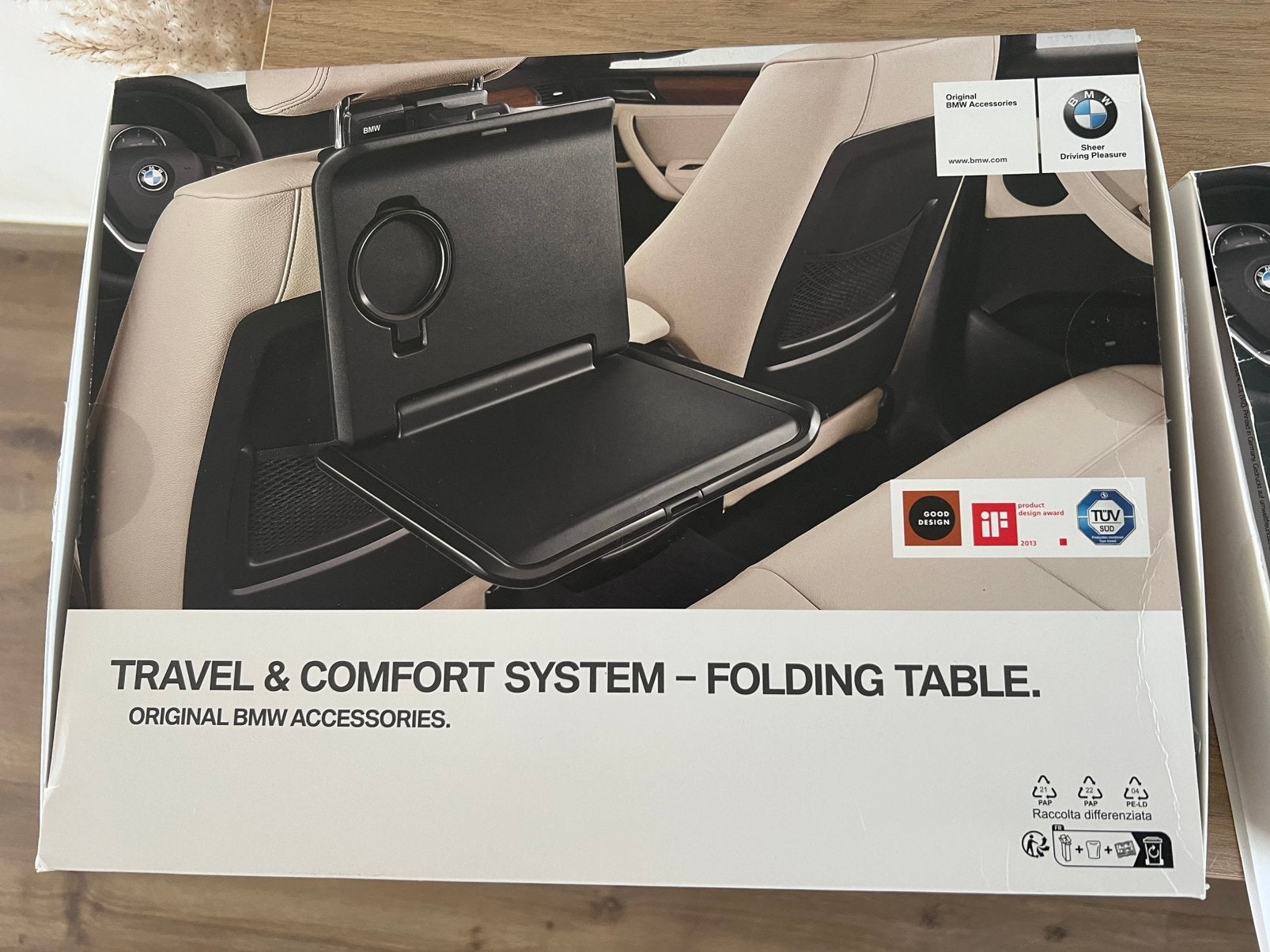 2 Travel & comfortsysteem tafels BMW, Enlèvement ou Envoi, Comme neuf
