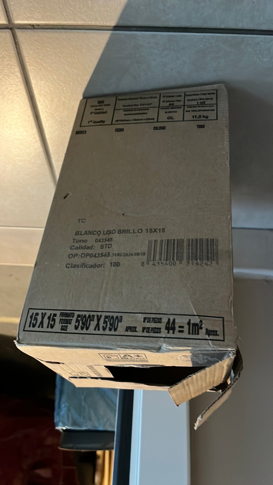 !!! Gratuit !!! Carrelage blanc 15 cm x15 cm, Bricolage & Construction, Dalles & Carrelages, Moins de 20 cm, Céramique, Enlèvement