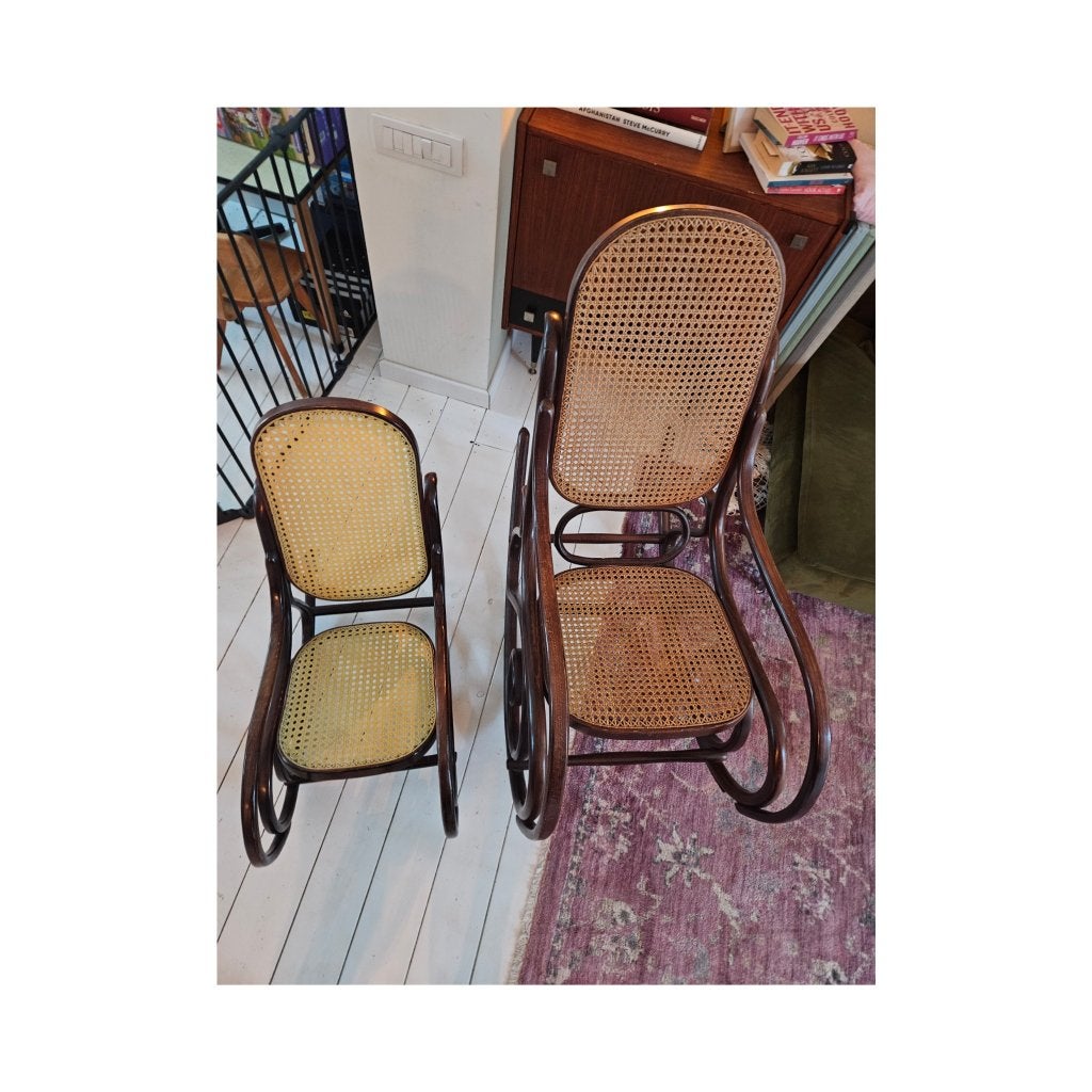 Schommelstoelen vintage, Huis en Inrichting, Ophalen, Gebruikt, Twee, Bruin