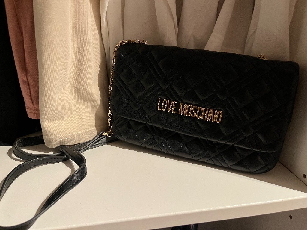 Love Moschino handtas, Ophalen, Zo goed als nieuw, Zwart, Handtas