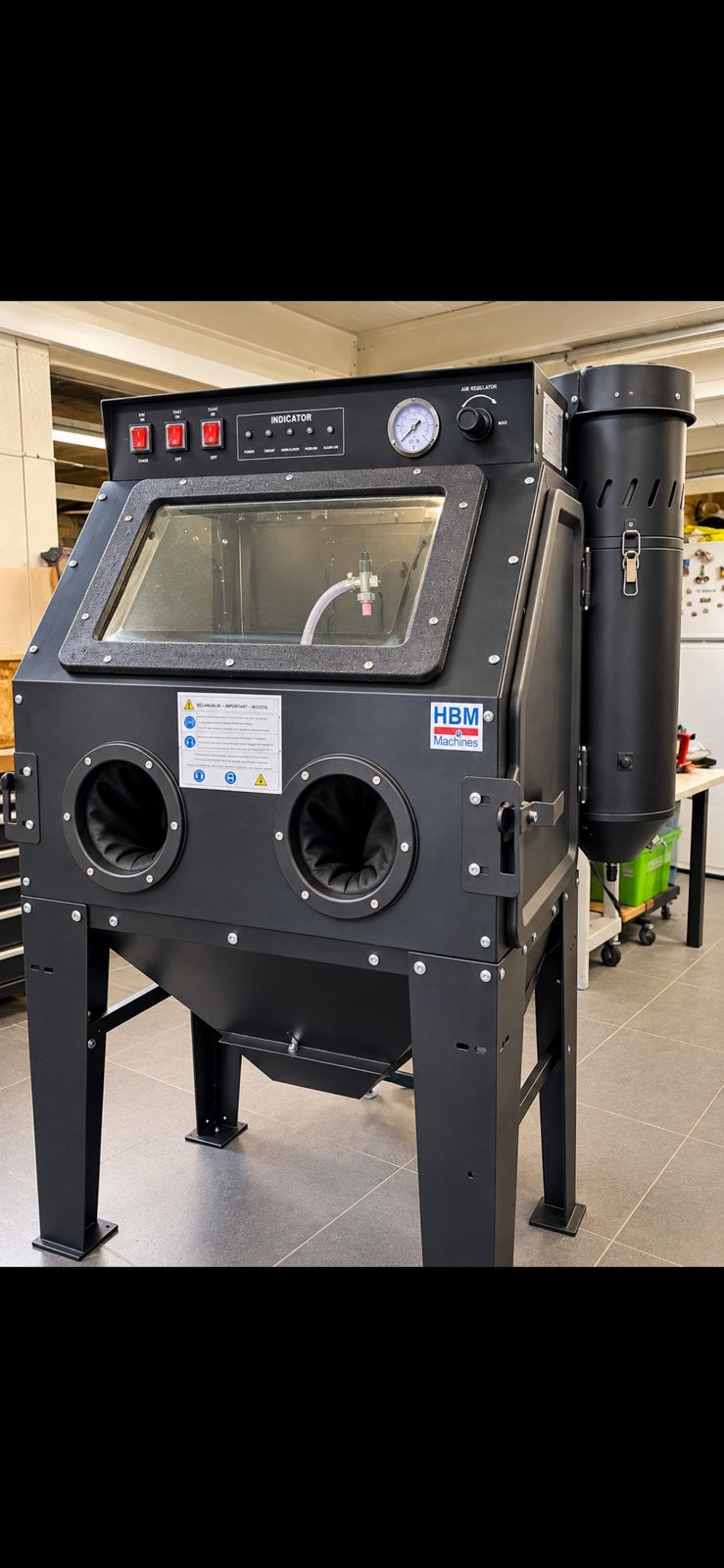 Cabine de sablage HBM SBC 350  d'extraction de poussière, Bricolage & Construction, Enlèvement, Comme neuf