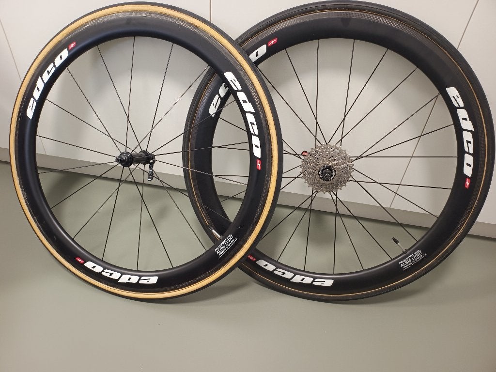 Wielset EDCO, Fietsen en Brommers, Fietsonderdelen, Gebruikt, Racefiets, Carbon, Ophalen