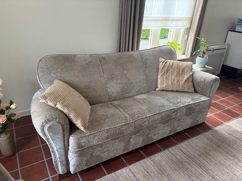 Unieke vintage stoffen 3 zit, Huis en Inrichting, Ophalen, Gebruikt, 150 tot 200 cm, Vintage
