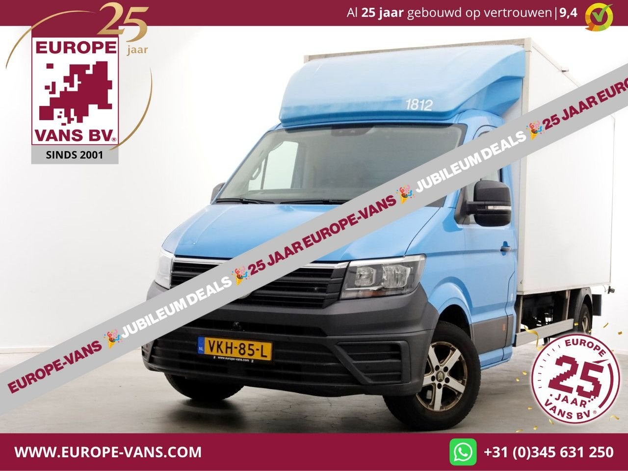Volkswagen Crafter 35 2.0 TDI E6 Bakwagen met achterdeuren 2, Auto's, Blauw, Bedrijf, 277 g/km, Onderhoudsboekje