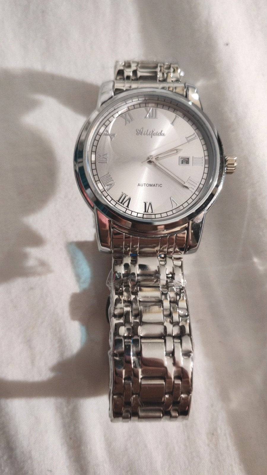 Montre automatique homme, Handtassen en Accessoires, Verzenden, Conditie, Wit