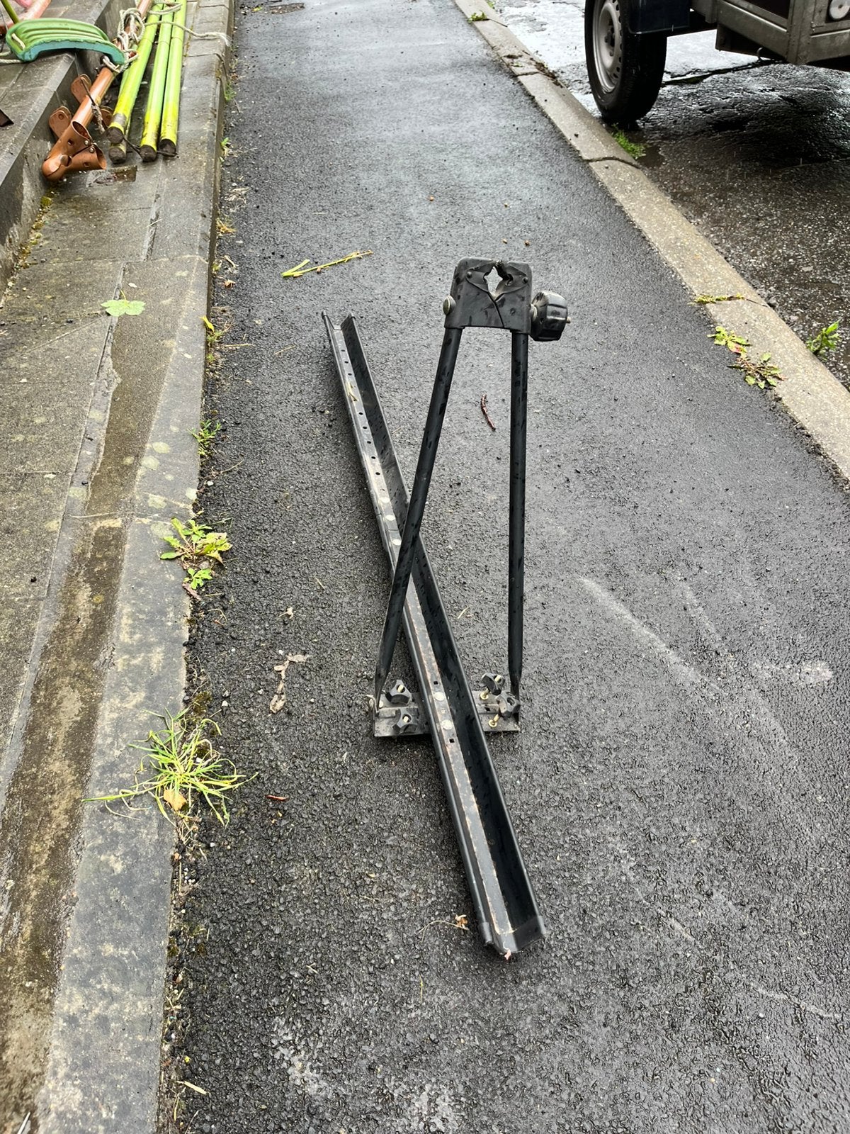 Fietsenrek op het dak, Auto diversen, Fietsendragers, Brede banden, Ophalen of Verzenden, Zo goed als nieuw, Dakdrager