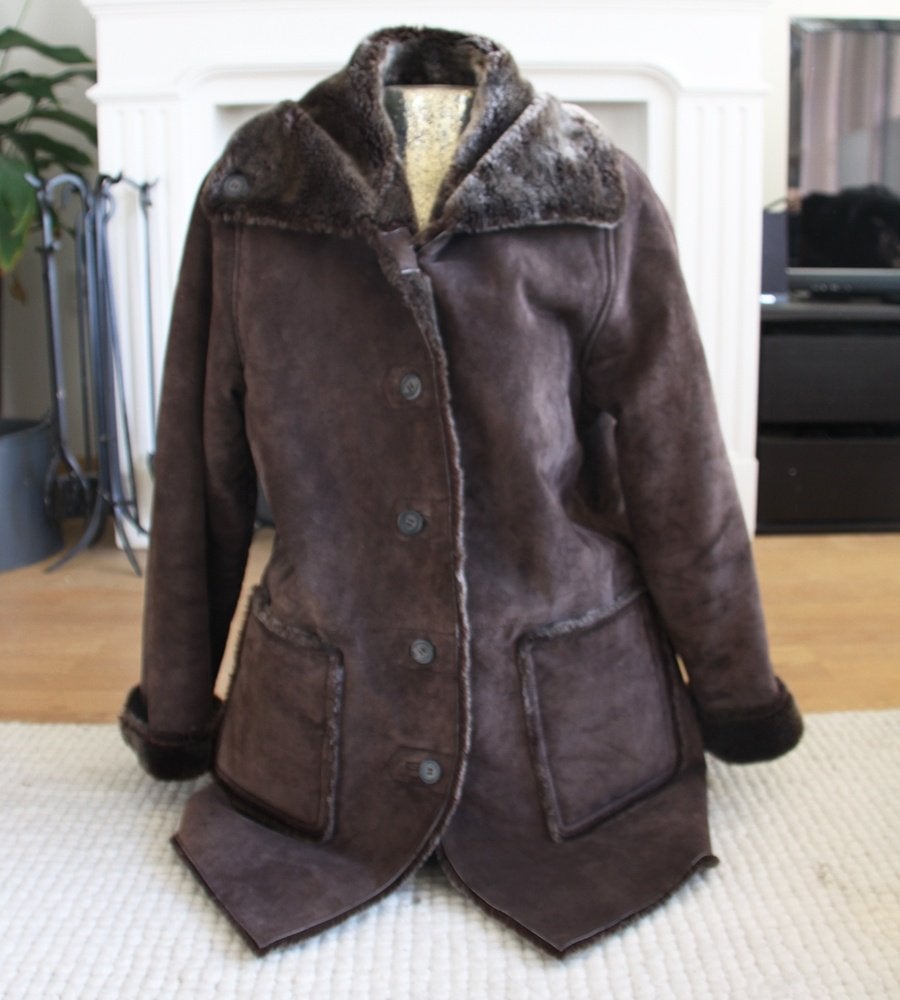 Belle veste Kenvlo chaude en daim (taille 40) €65, -, Vêtements | Femmes, Taille 38/40 (M), Kenvlo, Comme neuf, Brun