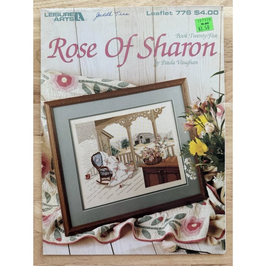 Leisure Arts - Blad 776 - Rose of Sharon, Hobby en Vrije tijd, Ophalen of Verzenden, Zo goed als nieuw, Handborduren, Patroon