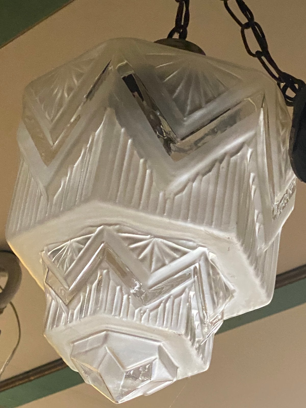 Artdeco hanglamp, Antiek en Kunst, Ophalen of Verzenden