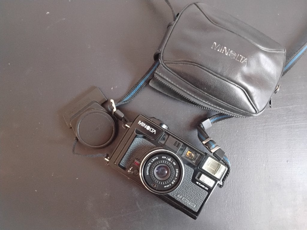 Minolta himatic, Audio, Tv en Foto, Fotocamera's Analoog, Ophalen of Verzenden, Minolta