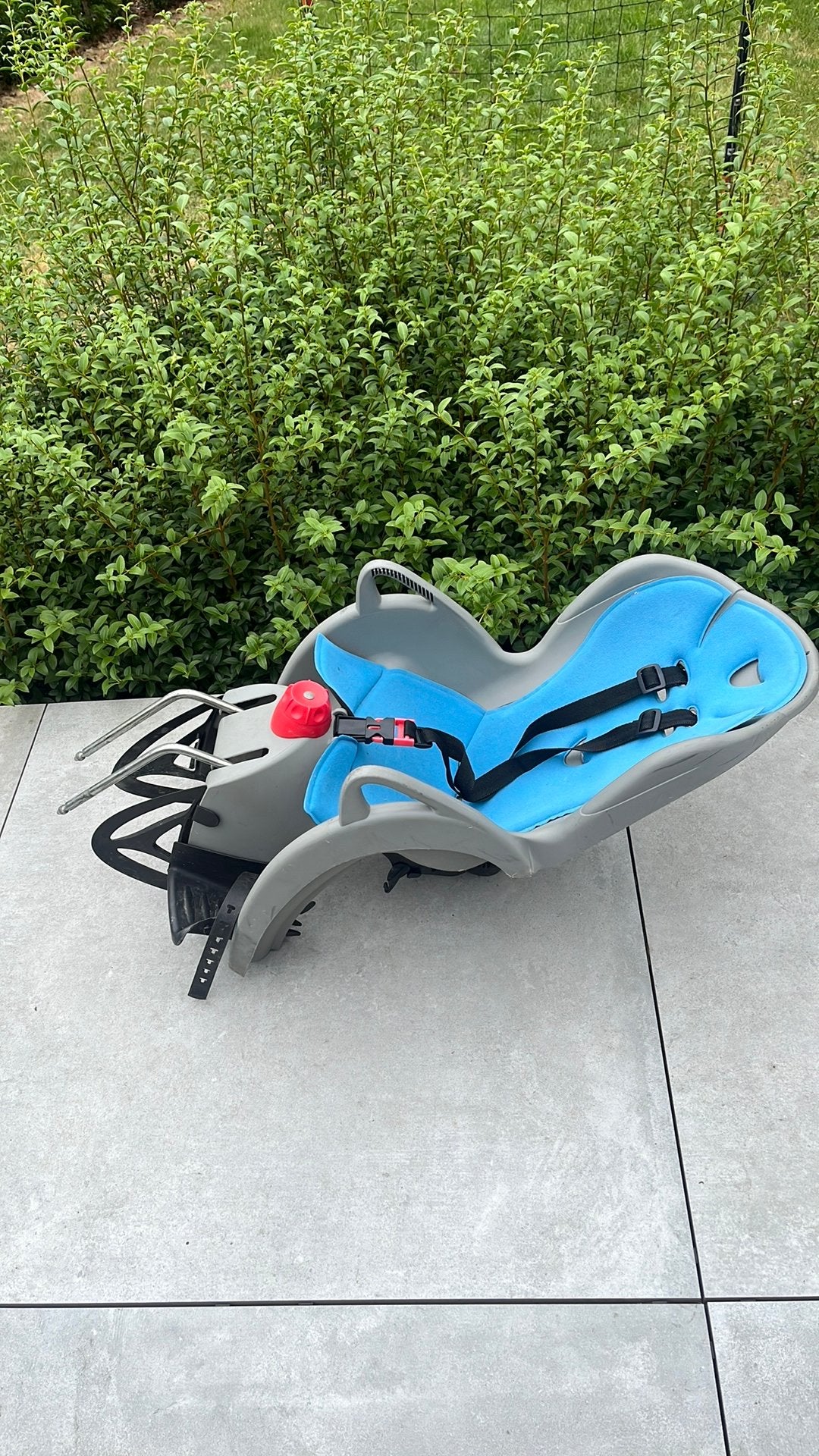 Fietsstoel met 2 houders, Vélos & Vélomoteurs, Accessoires vélo | Sièges de vélo, 0 à 18 kg, Repose-pieds, Enlèvement, Utilisé