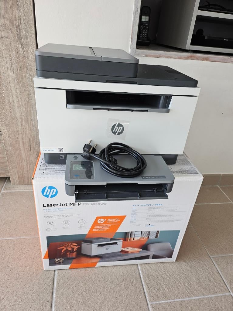 Laserjet HP M234sdwe, Ophalen, All-in-one, Draadloos, Zo goed als nieuw