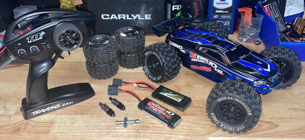 Traxxas E-REVO VXL brushless 1:16, Enlèvement ou Envoi, Voiture off road, Comme neuf, Échelle 1:16