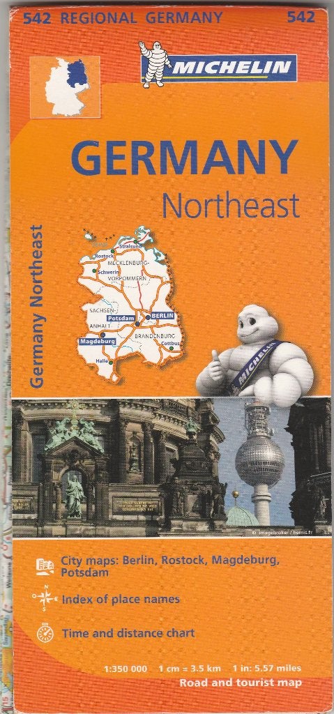 Duitsland: Michelin-kaart 542, Michelin, Verzenden, Nieuw, Michelin