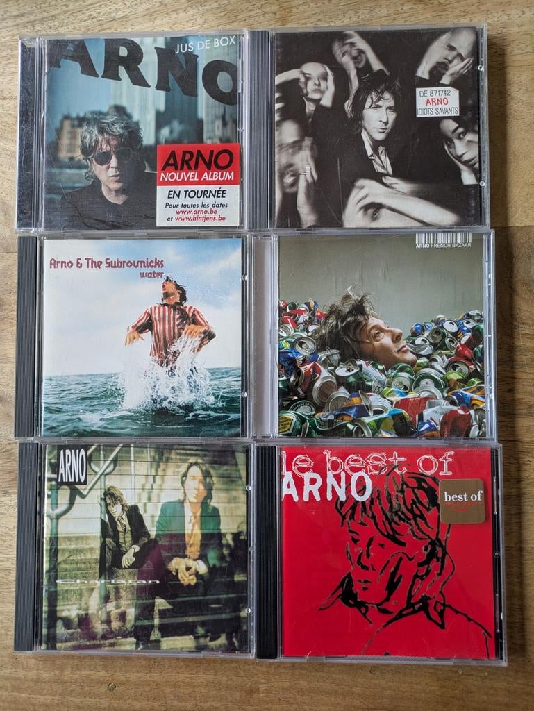 6 x cd Arno, CD & DVD, CD | Rock, Enlèvement ou Envoi
