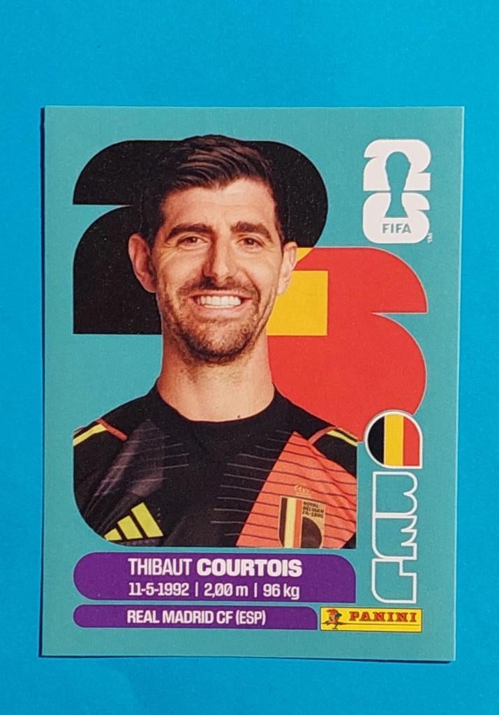 Panini Sticker Thibaut Courtois WK 2026, Verzamelen, Ophalen of Verzenden, Nieuw