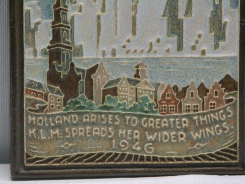 KLM memory tegel, Verzenden, Zo goed als nieuw, 1 t/m 20