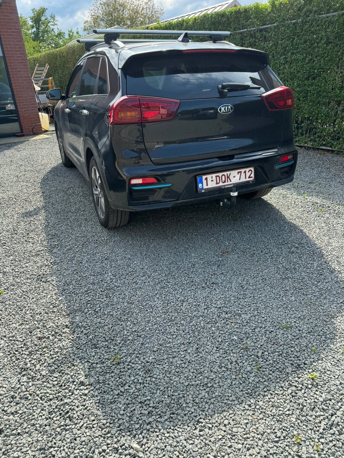 Kia E-Niro 64kw  47000km met trekhaak  full opties, Autos, Achat, Attache-remorque, Entretenue par le concessionnaire, Noir