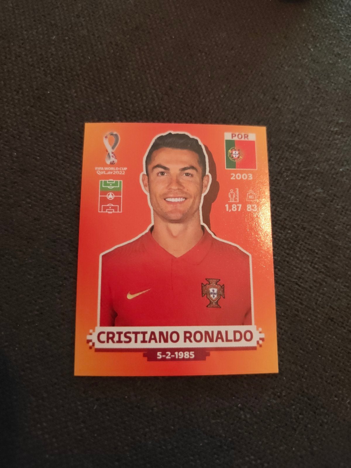 Cristiano Ronaldo - Panini WK 2022, Ophalen of Verzenden