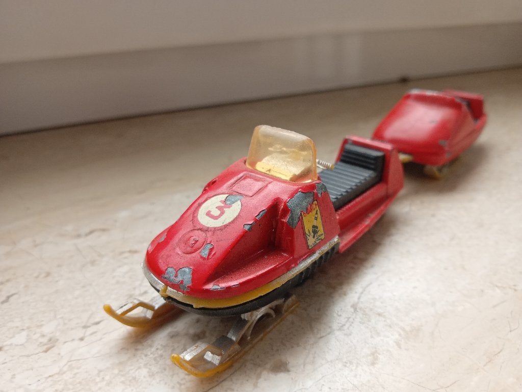 Majorette snow scooter+aanhanger, Ophalen of Verzenden, Zo goed als nieuw, Auto, Majorette