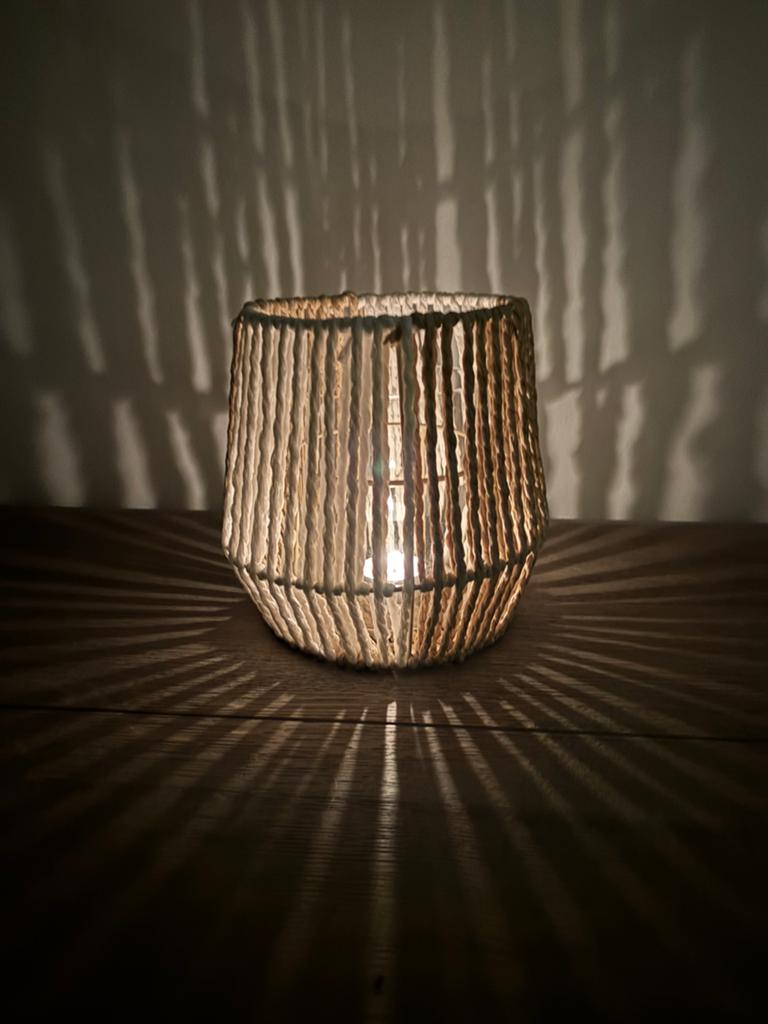 Lanterne en corde tissée - Maisons du Monde, Enlèvement ou Envoi, Neuf, Chandelier