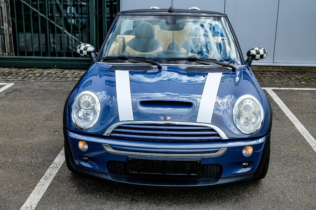 Mini Cooper S Cabrio 170pk Xénon Euro4 R52, Autos, Cuir, Beige, Entreprise, Cabriolet