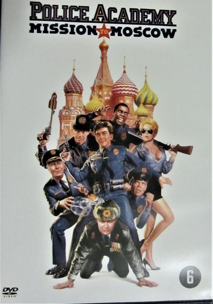 DVD KOMISCHE KOMEDIE- POLICE ACADEMY, MISSION MOSCOW, Cd's en Dvd's, Alle leeftijden, Ophalen of Verzenden, Zo goed als nieuw