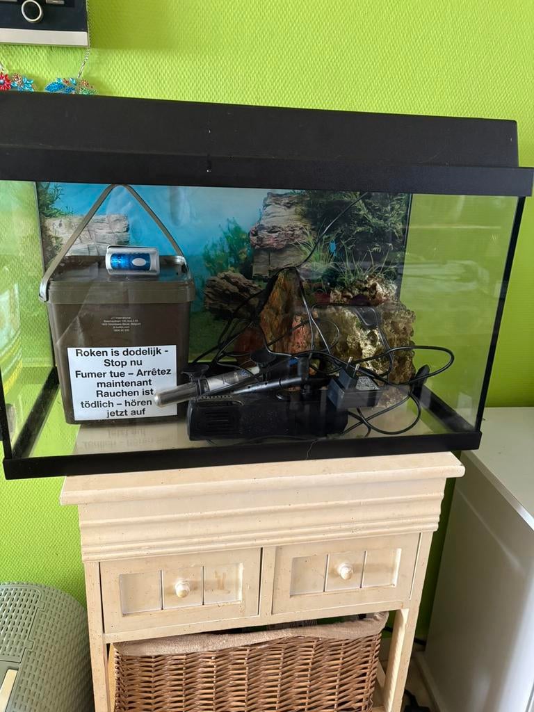 Aqarium juwel 60l, Dieren en Toebehoren, Ophalen, Decoratie, Pomp, Zo goed als nieuw
