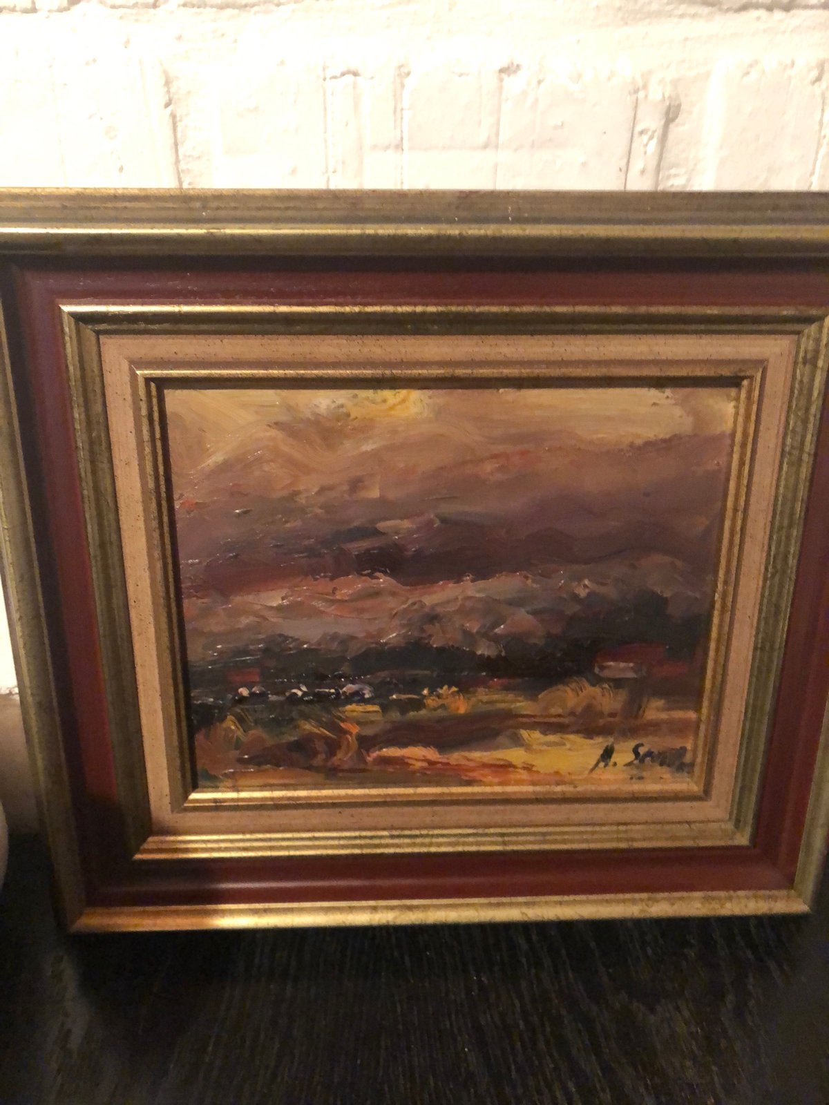 3 schilderijen van A. Steel 85€/voor de 3, Antiek en Kunst, Ophalen, Landschap, Doek