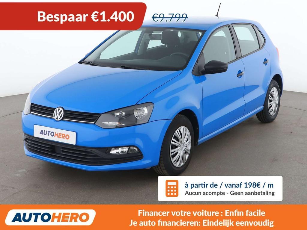 Volkswagen Polo 1.2 TSI Advance BlueMotion (bj 2016), Auto's, Voorwielaandrijving, Stof, Gebruikt, Zwart