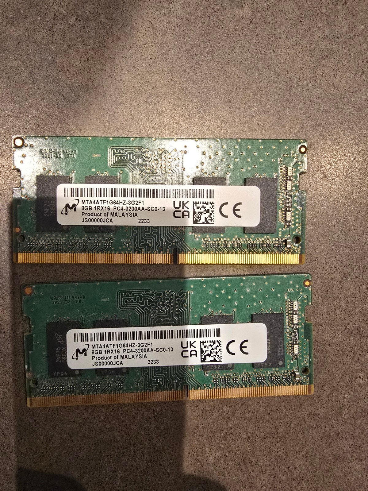 16GB (2x8GB) Crucial DDR4-3200 SODIMM Laptopgeheugen, Ophalen of Verzenden, DDR4, Laptop