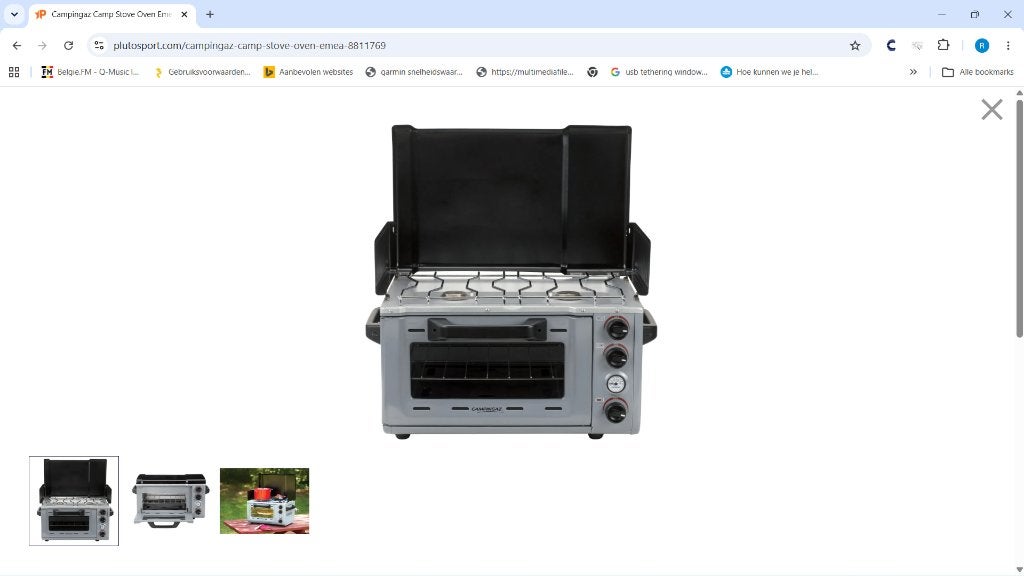 gasvuur campingas 2 pits met oven, Enlèvement, Utilisé
