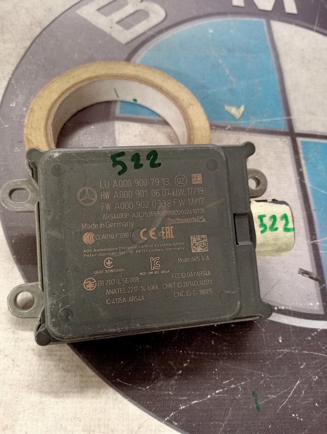 Radarsensor voor verschillende types A0009007913, Utilisé, -, -, Enlèvement ou Envoi
