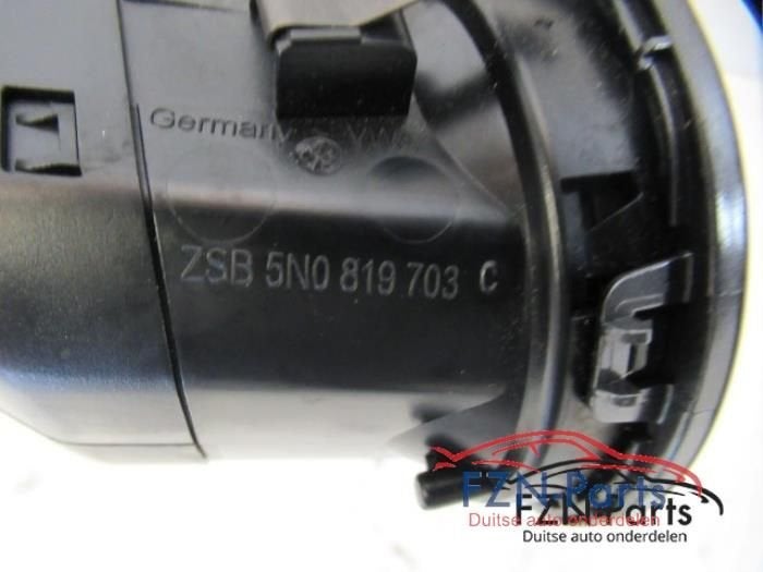 Luchtrooster Dashboard Volkswagen Golf (22735934), Ophalen of Verzenden, Gebruikt
