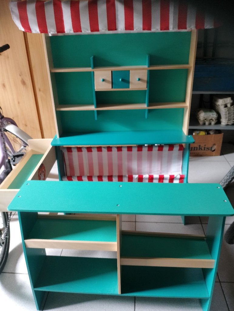 Houten speelgoedwinkeltje, Kinderen en Baby's, Speelgoed | Houten speelgoed, Ophalen, Zo goed als nieuw