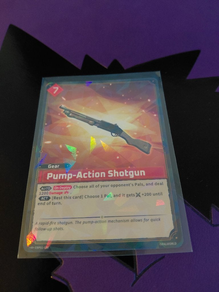 Pump-Action Shotgun - <R> EBP01-020 (PRISTINE | HOLO), Ophalen of Verzenden, Nieuw, Speelkaart(en)