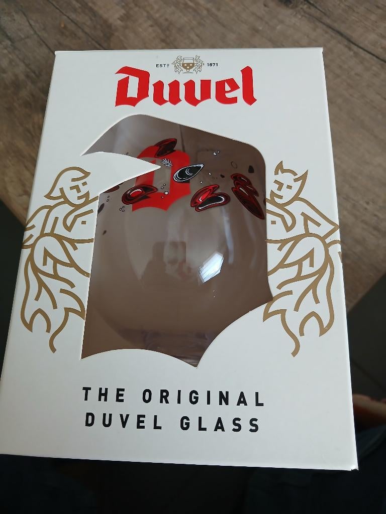 Duvel glas mosselen, Ophalen, Nieuw, Bierglas