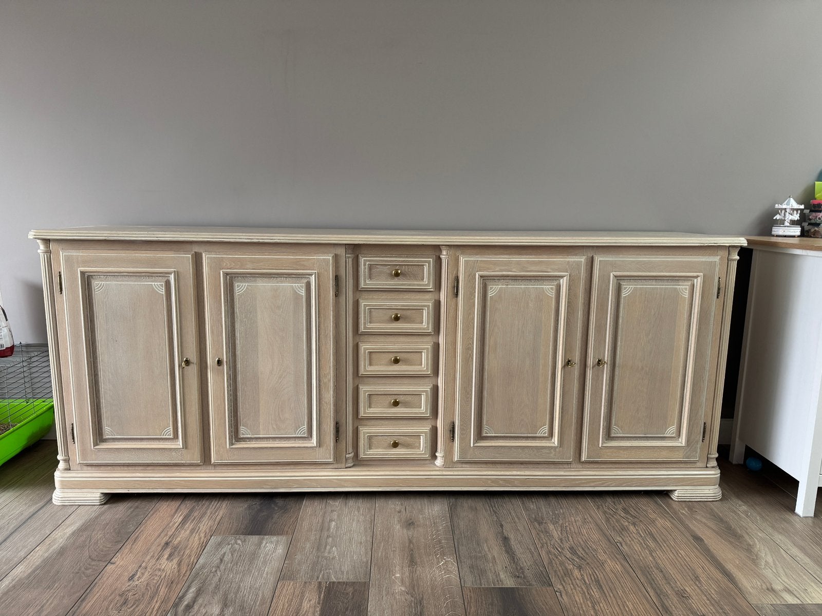 Commode vol eik, Gebruikt, 75 cm of meer, Eikenhout, Landelijk