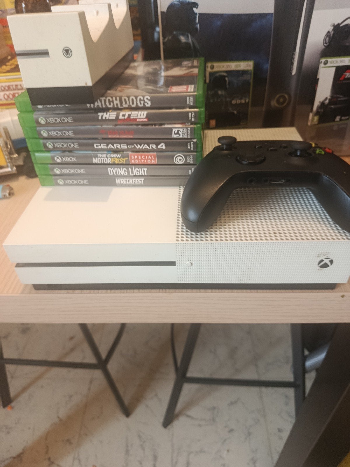xbox s  met games en laadstation, Games en Spelcomputers, Ophalen, Gebruikt, Met games