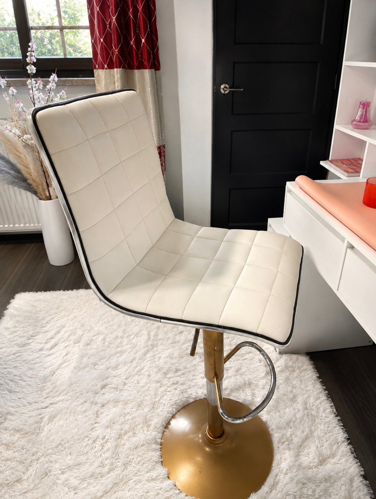 2 chaises de bar réglables en hauteur — Très bon état, Enlèvement, Comme neuf