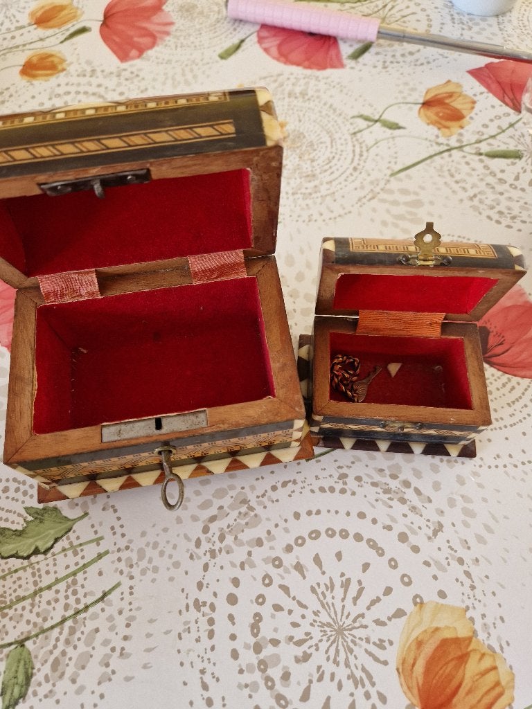 2 boîte à bijoux, Antiquités & Art, Enlèvement