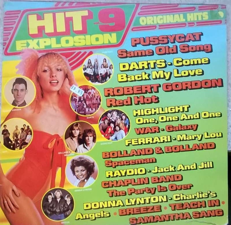LP Hit Explosion vol 9, Enlèvement ou Envoi, Housse de protection extérieure, Comme neuf, Pop