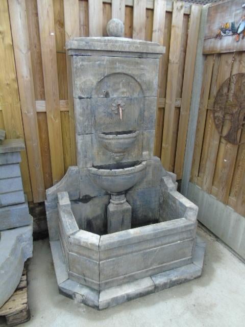 blauwe stenen fontein, 3 verdiepingen, Tuin en Terras, Waterpartijen en Fonteinen, Nieuw, Fontein, Hardsteen, Ophalen