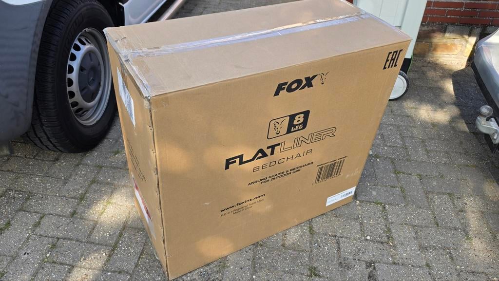 Fox bedchair flatliner 8leg (nieuw in doos), Ophalen