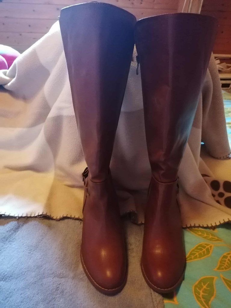 dames laarzen, Enlèvement ou Envoi, Brun, Bottes hautes, Neuf