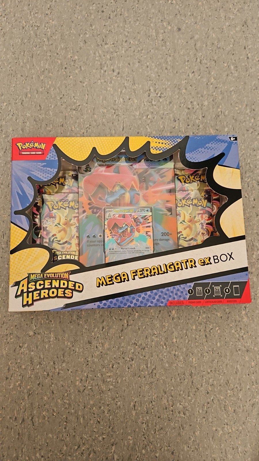 Pokémon Ascended Heroes Ex Box Mega Feraligator, Hobby & Loisirs créatifs, Enlèvement ou Envoi, Neuf, Booster box, Foil