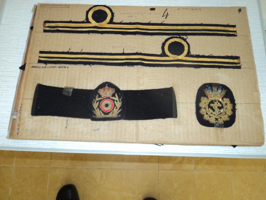 Blad met 4 Marine kentekens, Ophalen of Verzenden, Marine