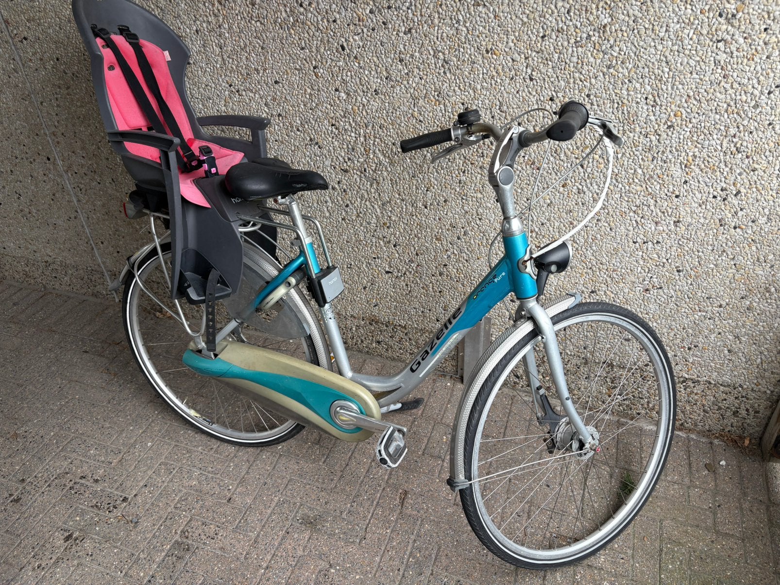 Damensfiets Gazelle met kinderzitje., Vélos & Vélomoteurs, Enlèvement, Comme neuf, Gazelle